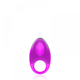 Foto 2 do produto Dibe - Anel Peniano Recarregável em Soft Touch com 6 Modos de Vibrações e Saliências Estimuladoras - 9 x 3 cm | Cor: Roxo