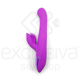 Vibrador Estimulador de Ponto G e Clítoris com Movimentos Vai e Vem, Rotação, 7 Modos de Vibração e Função de Aquecimento - Dibe Sex Massager | 14,3 x 3,3 cm | Disponível em 2 Cores