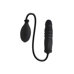 Plug Anal Inflável em Elastômero com Formato de Pênis e Corpo Escalonado - Dom H8 Dildo | 14 x 3,5 cm