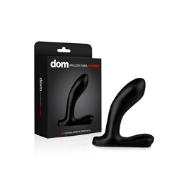 Dom P11 - Estimulador de Próstata em PVC Atóxico com Base Achatada - 9 x 3 cm