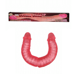 Double Dong - Prótese Dupla Vertebrado Penetração com Veias Realísticas - 36 x 3,9 cm