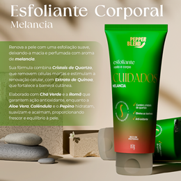 Esfoliante Rosto e Corpo com Aroma de Melancia - Pepper Blend Sedenta por Cuidados | 60g