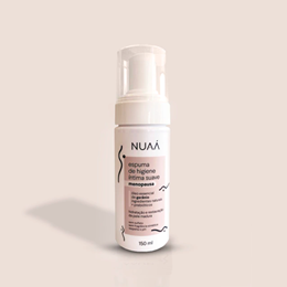 Espuma de Higiene Íntima Suave com Óleo Essencial de Gerânio - NUAÁ Menopausa | 150 ml