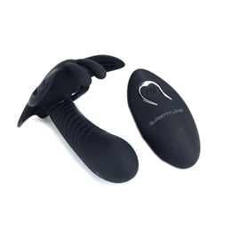 Foto 6 do produto Estimulador Clitoriano em Forma de Borboleta com Mini Pênis, 12 Modos de Vibração e Controle Remoto sem Fio - Pretty Love | Disponível em 2 Cores