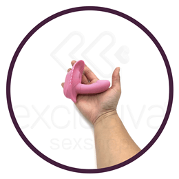 Estimulador Clitoriano em Forma de Concha com Mini Pênis Penetrável, 30 Funções de Vibração e Controle sem Fio - Pretty Love Fancy Clamshell | Disponível em 2 Cores