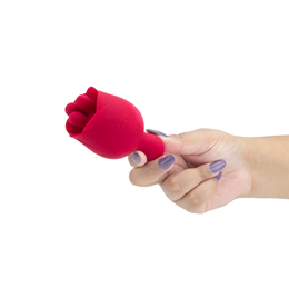 Estimulador Clitoriano em Silicone com Formato de Rosa, 9 Modos de Vibração e Recarregável - S-Hande Forget Me Not 2 | 10,6 x 5,7 cm | Disponível em 2 Cores