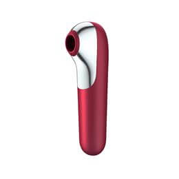 Foto 8 do produto Estimulador Clitoriano e Vibrador Recarregável em Silicone com 11 Modos de Sucção e Vibração - Satisfyer Dual Love