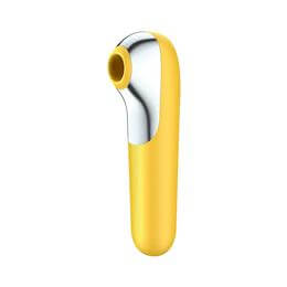 Foto 3 do produto Estimulador Clitoriano e Vibrador Recarregável em Silicone com 11 Modos de Sucção e Vibração - Satisfyer Dual Love
