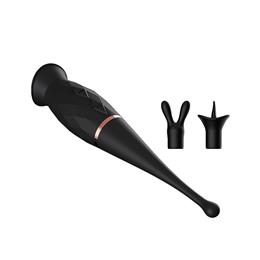 Foto 4 do produto Estimulador de Clitóris com Língua, 7 Modos de Vibração e 2 Capas em Silicone - Dibe Orgasm Clitoral | 19,5 x 3,6 cm