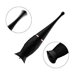 Estimulador de Clitóris com Língua, 7 Modos de Vibração e 2 Capas em Silicone - Dibe Orgasm Clitoral | 19,5 x 3,6 cm