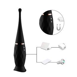 Foto 5 do produto Estimulador de Clitóris com Língua, 7 Modos de Vibração e 2 Capas em Silicone - Dibe Orgasm Clitoral | 19,5 x 3,6 cm