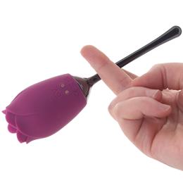 Estimulador de Clitóris Recarregável em Formato de Flor com 9 Modos de Vibrações - Evolved Playboy Pleasure Petal | 15,6 x 4,4 cm