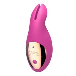 Foto 1 do produto Estimulador de Clitóris em Silicone com 10 Modos de Vibração, 3 Níveis de Intensidade e Recarregável via USB - Slimline Bunny Love | Disponível em 3 Cores