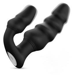 Estimulador Massageador de Próstata e Períneo em Silicone com 9 Modos de Vibração e Carregamento Via Cabo USB - S-Hande Dragon | 9,5 x 3,7 cm