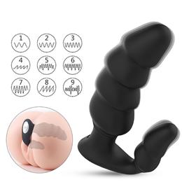 Estimulador Massageador de Próstata e Períneo em Silicone com 9 Modos de Vibração e Carregamento Via Cabo USB - S-Hande Dragon | 9,5 x 3,7 cm