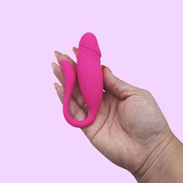 Estimulador de Ponto G e Clitóris No Formato de Pênis com 9 modos de Vibração e Controle Via Aplicativo - Good Vibe Toys | 11,5 x 3 cm