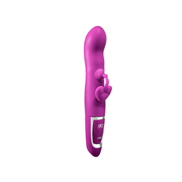 Foto 6 do produto Estimulador de Ponto G e de Clítoris Recarregável em Silicone com 10 Modos de Vibrações e Nódulo Massageador - QuickShot High Power Vibration | 22,5 x 3,5 cm | Disponível em 3 Cores