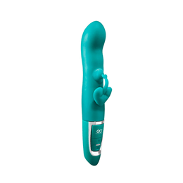 Foto 2 do produto Estimulador de Ponto G e de Clítoris Recarregável em Silicone com 10 Modos de Vibrações e Nódulo Massageador - QuickShot High Power Vibration | 22,5 x 3,5 cm | Disponível em 3 Cores