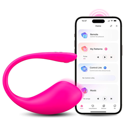Estimulador de Ponto G e Clitóris Recarregável em Silicone com 7 Modos de Vibração e Controle Por Aplicativo à Distancia - Lovense Lush III | 20,5 x 3,6 cm