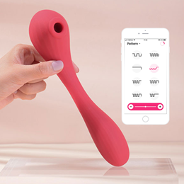 Vibrador de Ponto G e Estimulador de Clítoris com 10 Modos de Vibração e Sucção, Recarregável e App Control - Magic Motion Bobi | Disponível em 2 Cores