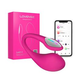 Estimulador de Ponto G em Silicone com 7 Modos de Vibração , Luz de Led, Recarregável e Controle por Aplicativo - Lovense Lush 4