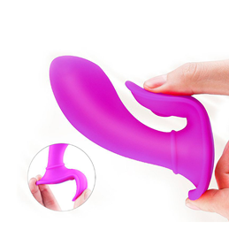 Vibrador Ponto G e Clitóris Recarregável com 9 Modos de Vibração e Controle Remoto sem Fio - S-Hande Butterfly-RCT | 9 x 3,3 cm | Disponível em 2 Cores