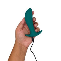 Estimulador de Próstata Recarregável em Silicone Aveludado com 10 Vibrações e Controle Remoto Sem Fio - Adão & Eva Essence Toys The High | 10,5 x 3,2 cm