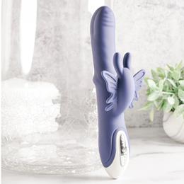 Vibrador de Ponto G e Clitóris Recarregável com Anel Estimulador de Eixo Móvel e 8 Modos de Vibração - Evolved Put A Ring On It | 12,8 x 3,3 cm