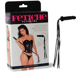 Fetiche Playgirl - Chicote Dong com Cabo em Formato de Pênis