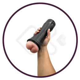 Masturbador Lanterna com Formato de Ânus em Cyberskin e Vibração Multivelocidade - Football Baby