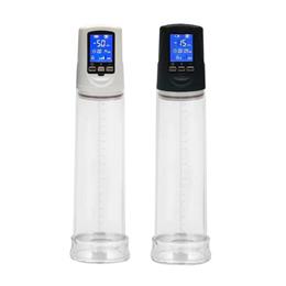 Foto 1 do produto Bomba Peniana Elétrica com Monitor Digital Recarregável e 2 Anéis em Silicone - Penis Pump II | 19 x 5,8 cm | Disponivel em 2 Cores