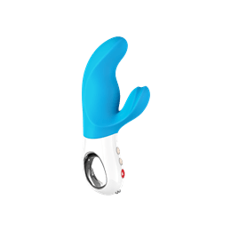 Vibrador Rabbit Recarregável em Silicone com 6 Modos de Vibração e Função de Trava - Fun Factory Miss Bi | 7,8 x 4 cm | Disponível em 4 Cores