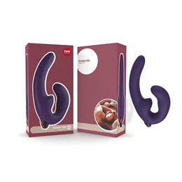 Vibrador Estimulador de Ponto G e Clítoris Recarregável com 5 Modos de Vibração - Fun Factory Sharevibe - 12,8 x 3,5 cm | Cor: Roxo