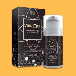 Gel Excitante Beijável Unissex com Efeito de Vibração - Sexy Hot VIBROU! - 17ml