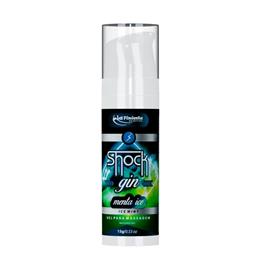 Gel Excitante Unissex Beijável de Alta Potência com Efeito de Vibração e Pulsação - La Pimienta Shock Gin - 15g | Disponível em 3 Sabores