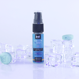 Gel Excitante Unissex Beijável com Sabor de Chiclete, Efeito de Vibração e Esfria - Intt BabaLub Vibra Sweet Secrets By Carla Geane | 15g