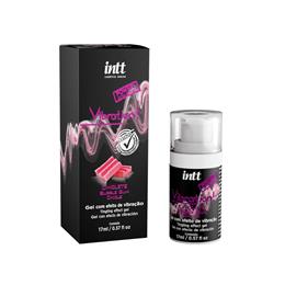Gel Excitante Unissex com Efeito de Vibração - Intt Vibration! | 17ml | Sabor: Chiclete