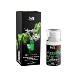 Gel Excitante Unissex com Efeito de Vibração - Intt Vibration! | 17ml | Sabor: Gin Tônica