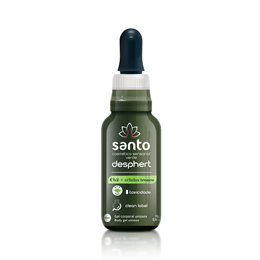 Gel Excitante Unissex com Extratos Naturais, CB2 e Células Tronco - Santo Cosmético Desphert | 10 ml