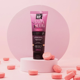 Gel Lubrificante à Base d'Água Beijável com Sabor de Chiclete - Intt BabaLub Sweet Secrets By Carla Geane | 50g