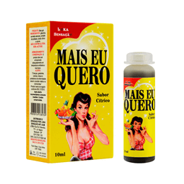 Gel Lubrificante para Sexo Oral com Sensação de Pulsação e Vibração no Sabor Cítrico - Loka Sensação Mais Eu Quero | 10ml