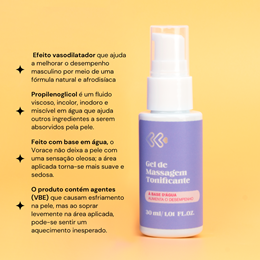 Foto 2 do produto Gel Masculino de Alta Performance a Base d’Água - Exclusiva Vorace | 30 ml