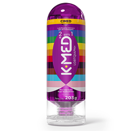 Gel para Massagem e Lubrificante Íntimo Edição Especial LGBTQIAP+ - K-Med 2 em 1 - 203ml