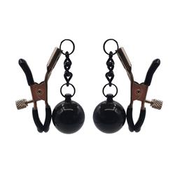 Grampos Para os Seios com Presilhas Ajustáveis e Esferas de Ferro - Sexy Import