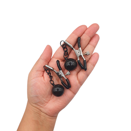 Grampos Para os Seios com Presilhas Ajustáveis e Esferas de Ferro - Sexy Import