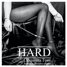 Algemas de Tornozelo e Pulsos de Metal - Hard Cinquenta Tons