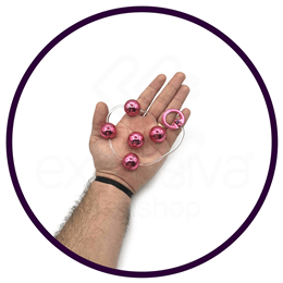 Colar Tailandês com 5 Bolinhas em Metal e Alça de Segurança - Hard | Disponível em 6 Cores