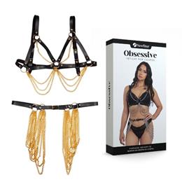 Harness com Cinto Nefertite Gold de Correntes Douradas - New Star Couros