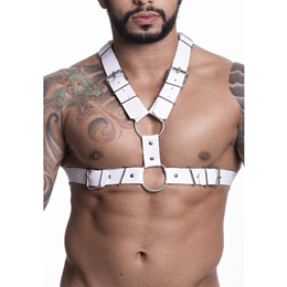 Harness em Couro Sintético com Fivelas - Steves Designer | Disponível em 3 Cores