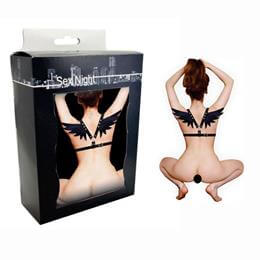 Harness Estilo Top com Asas em Couro Ecológico - InNamorata Sex Night | Tamanho Único